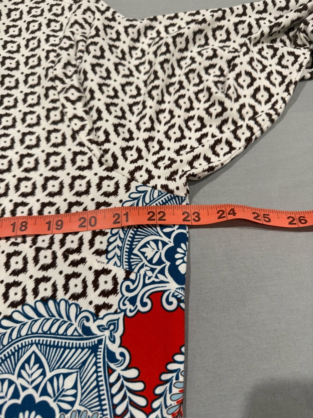 Chico’s Multicolor Stretch Boho Paisley Geometric Medallion Pattern - Picture 7 of 14